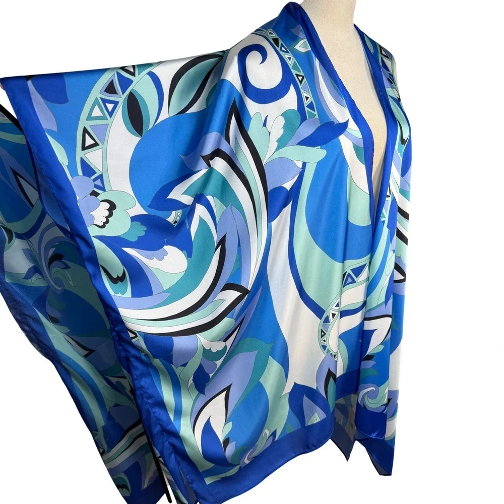 Jean-Pierre Klifa Paris Principe Kimono‎ Wrap NWT UPF 50+ Resortwear Coverup OS